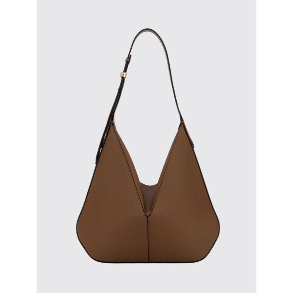 Valextra Women Vivi Grained Leather Hobo Bag Valextra With Adjustable Handle